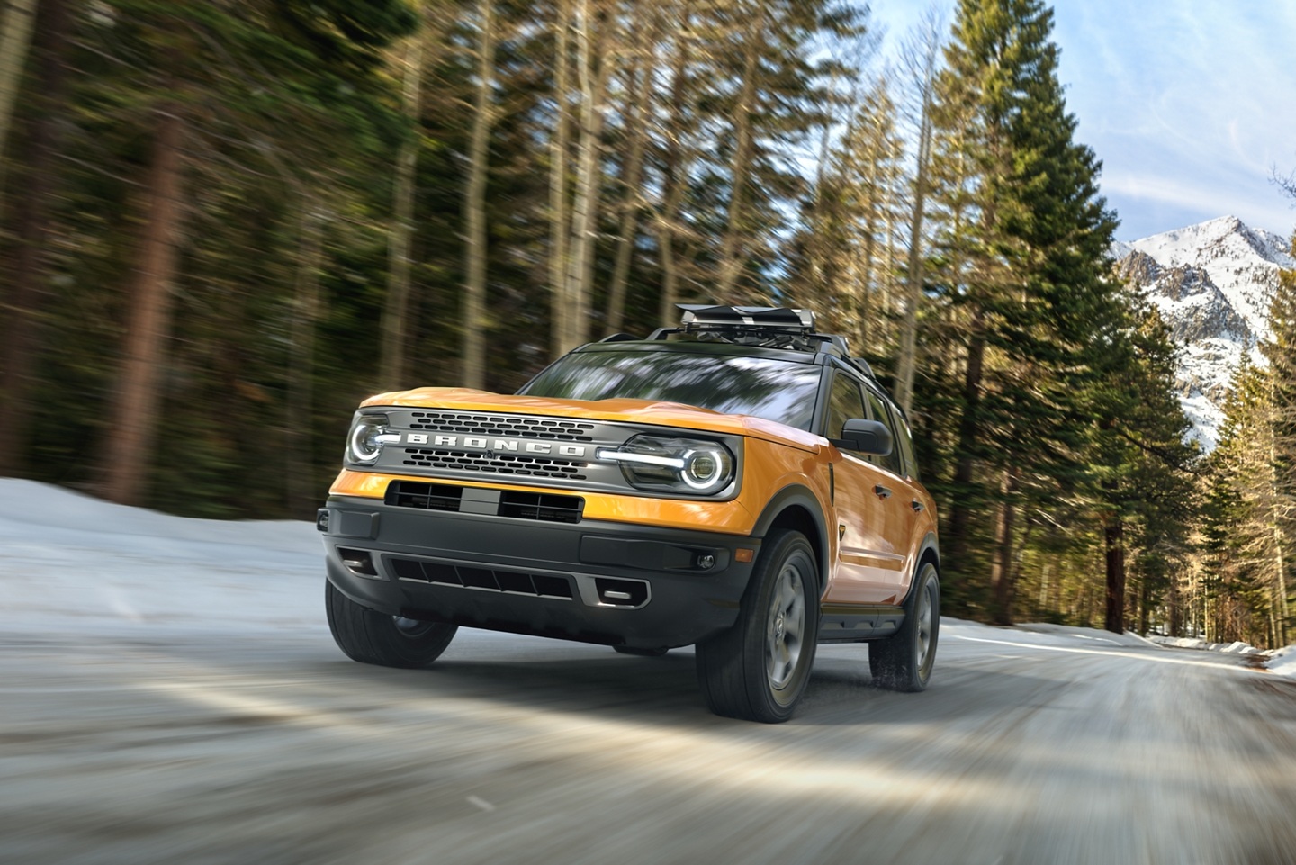 Bronco models on the road