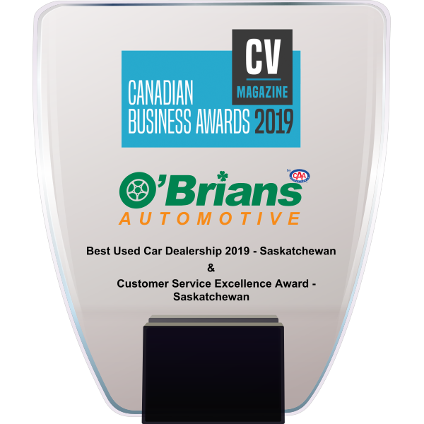2019 Best Used Car Dealership - Saskatchewan & Customer Service Excellence Award