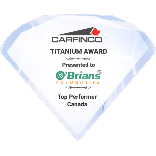 Carfinco Titanium Award - Top Performer Canada