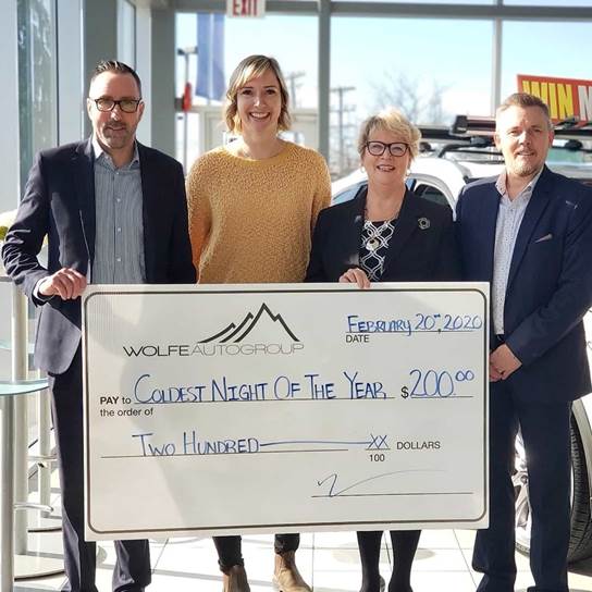 Wolfe Auto Group Coldest Night Of The Year Go Langley Mitsubishi